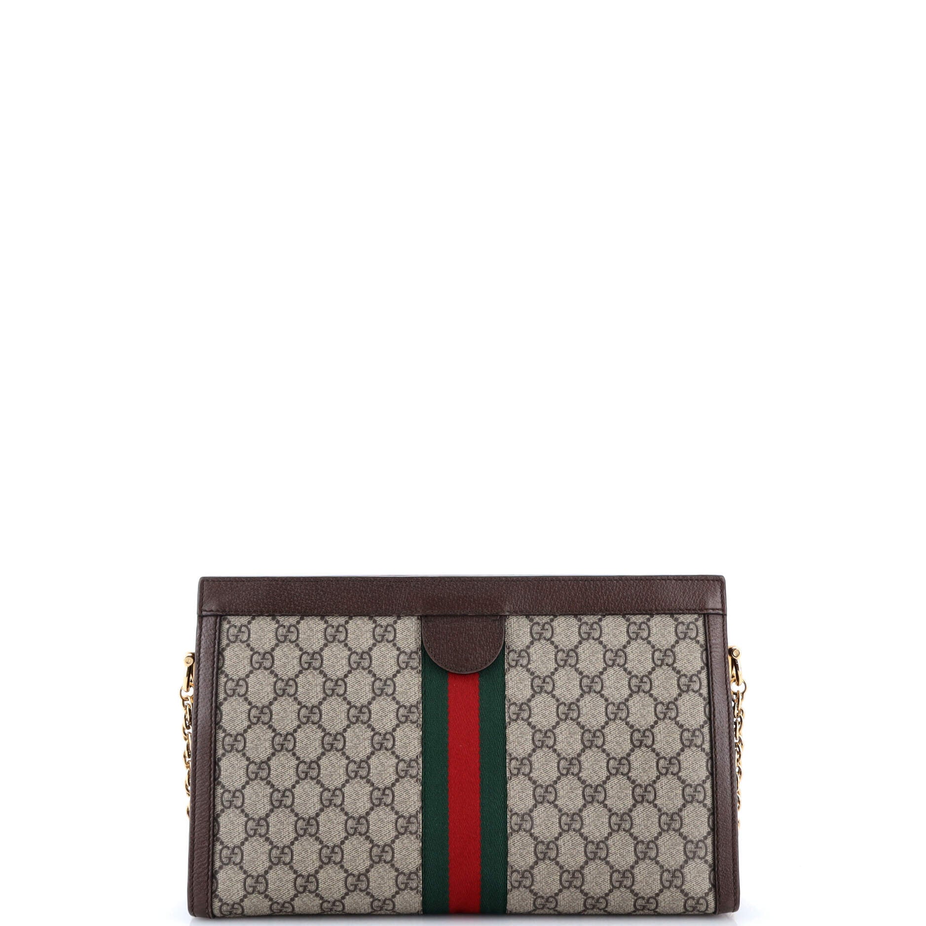 Ophidia Chain Shoulder Bag GG Coated Canvas Medium