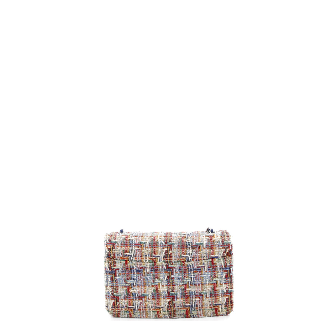 Beauty Lock Flap Bag Quilted Tweed Mini