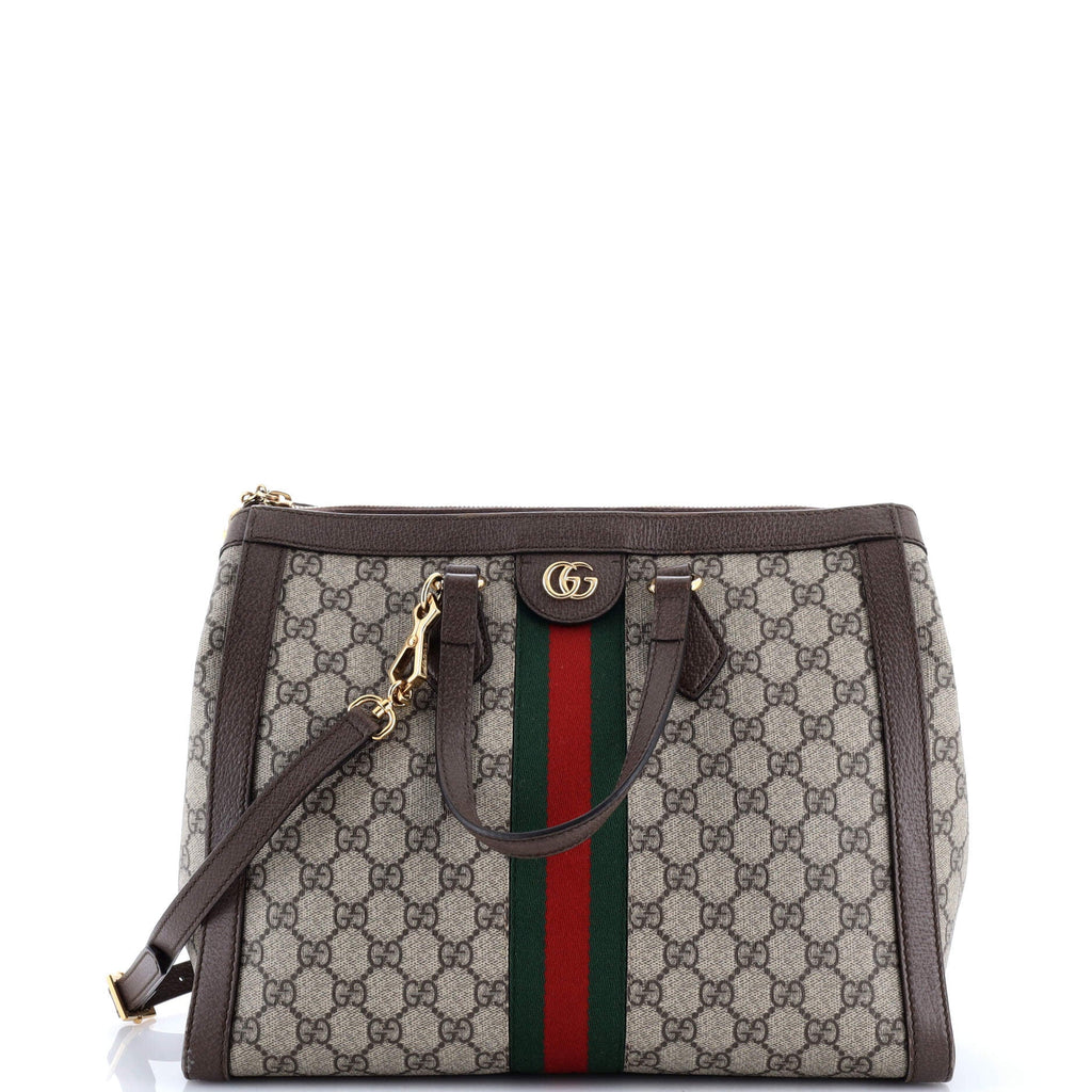 Ophidia Top Handle Tote GG Coated Canvas Medium