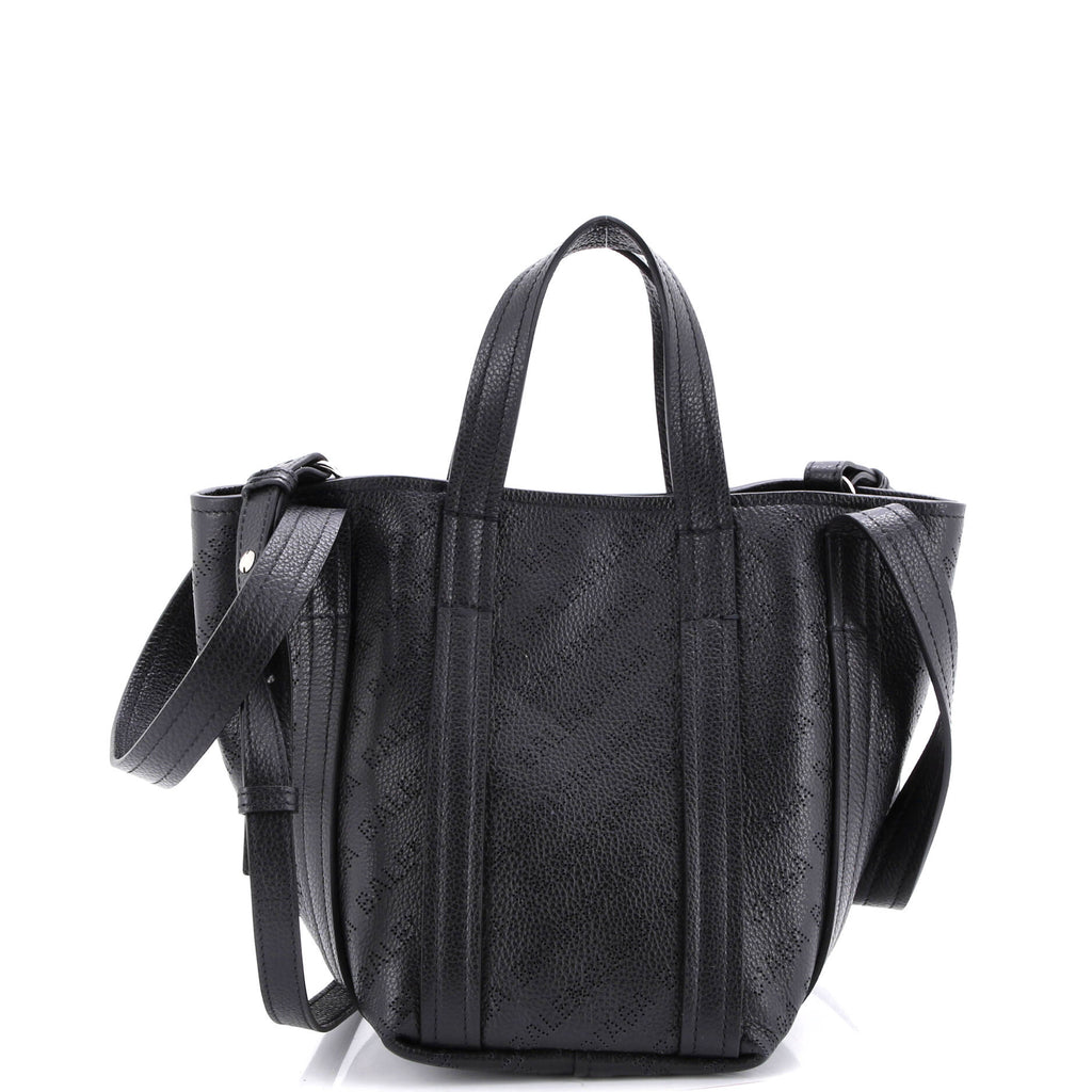 Everyday 2.0 North South Tote Logo Perforated Leather XS