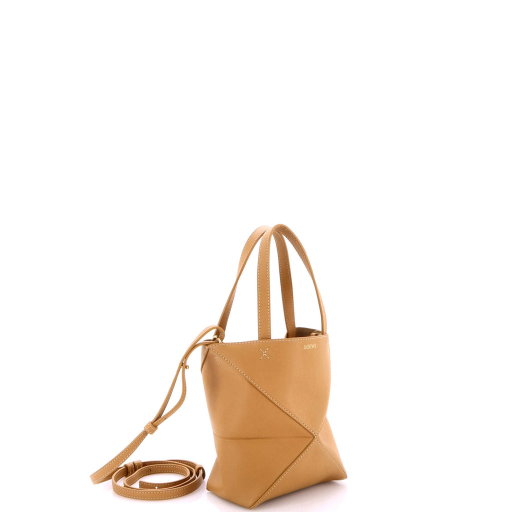 Puzzle Fold Tote Leather Mini