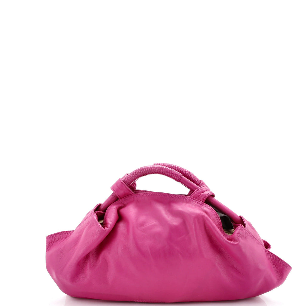 Front Pocket Nappa Aire Hobo Leather