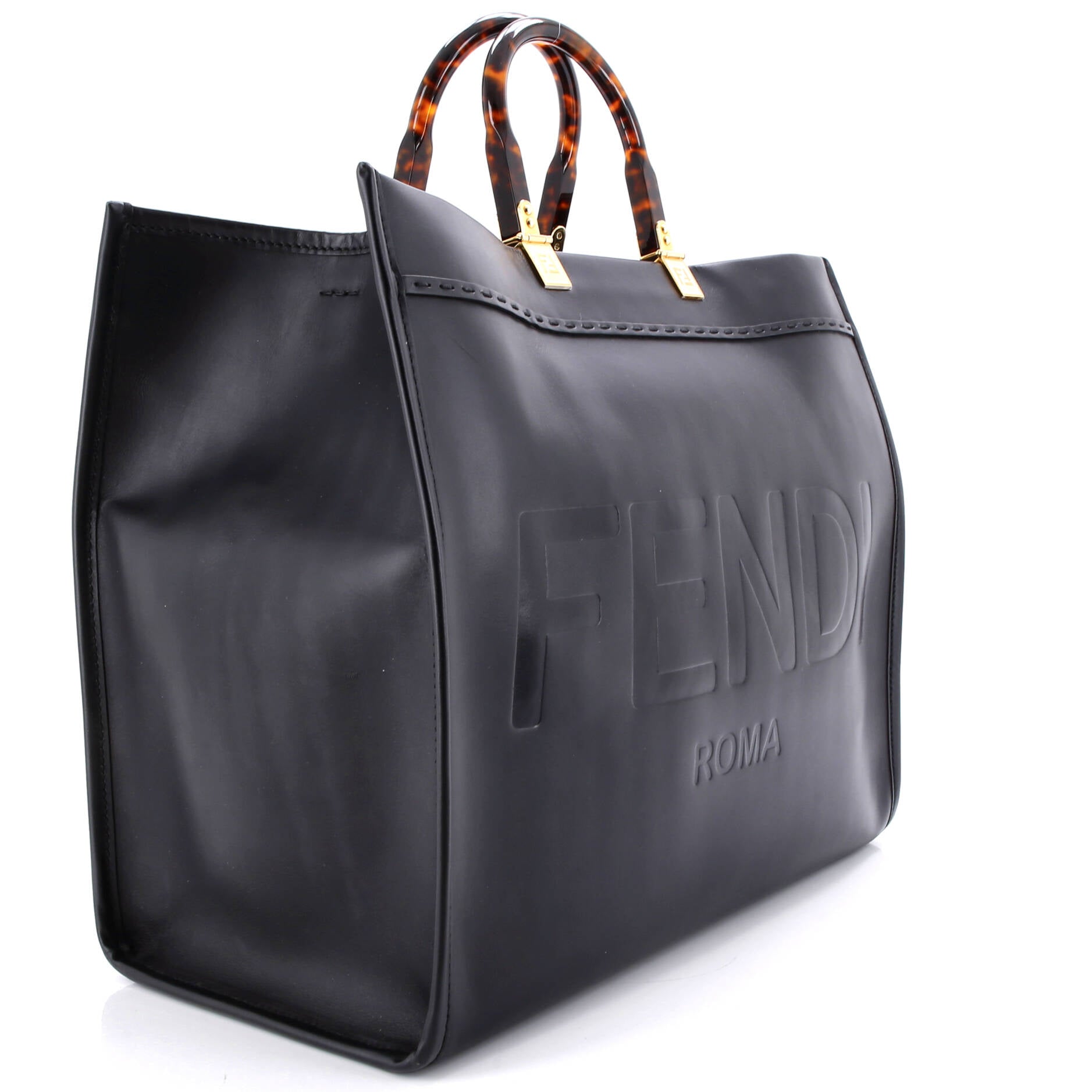 Sunshine Shopper Tote Leather Large