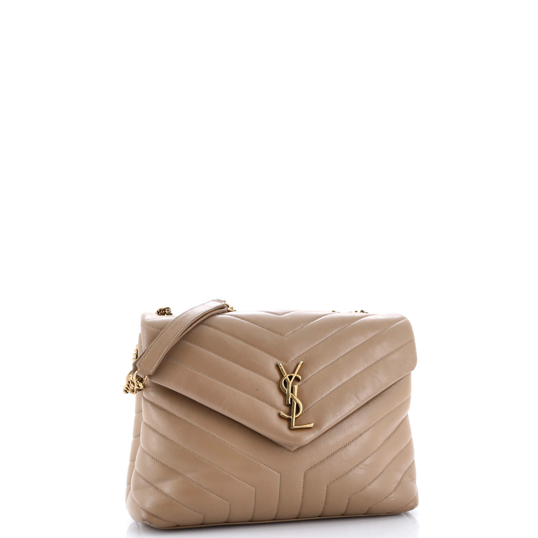 Loulou Shoulder Bag Matelasse Chevron Leather Medium