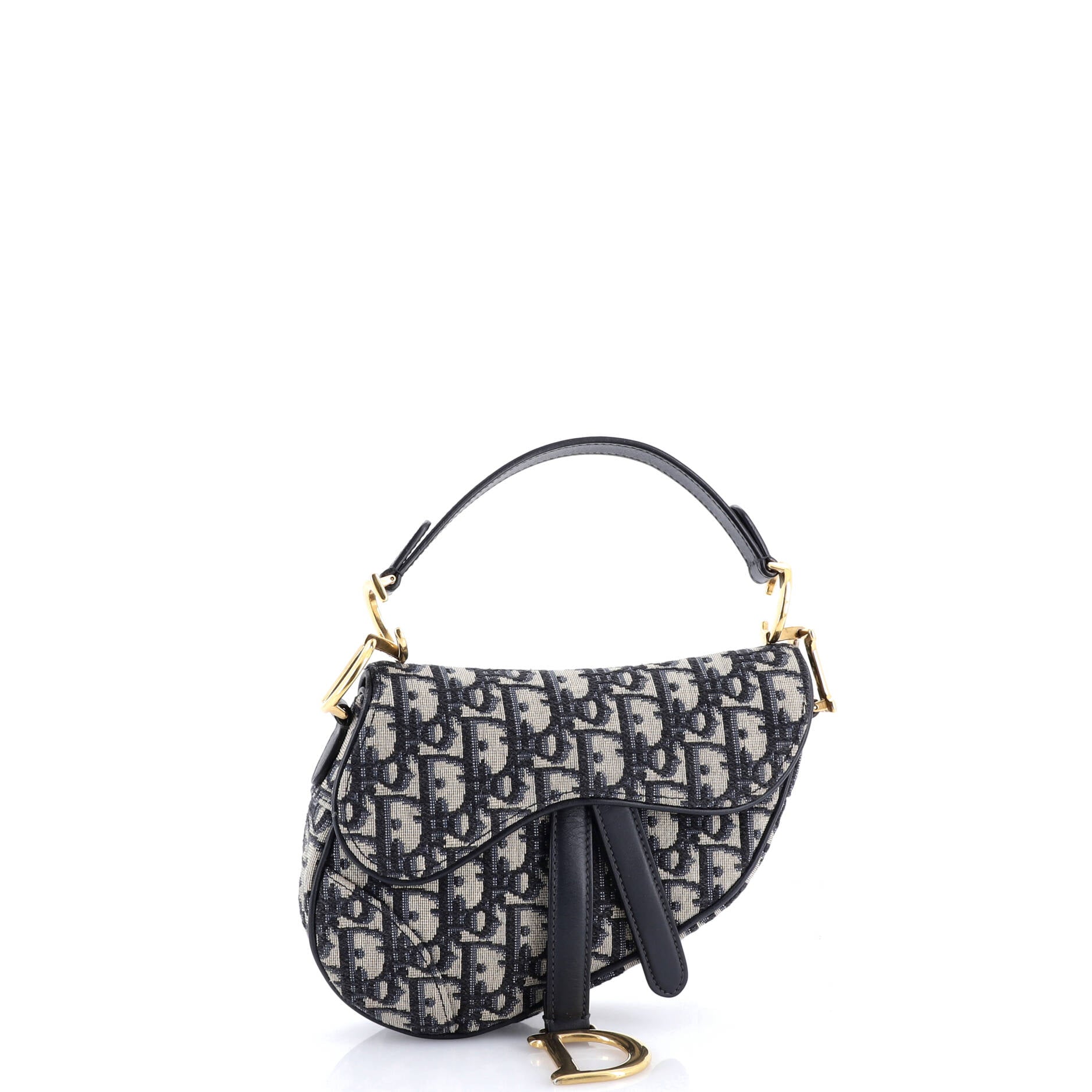 Saddle Handbag Oblique Canvas Mini