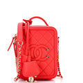 Filigree Vertical Vanity Case Quilted Caviar
