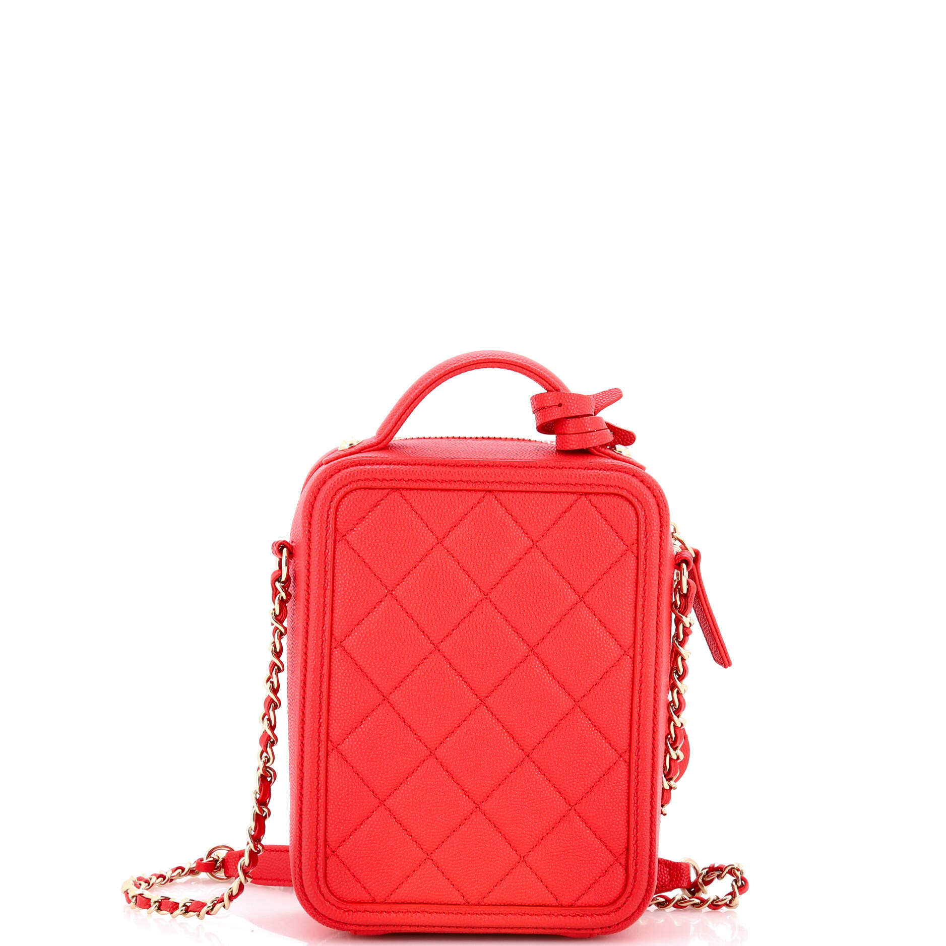 Filigree Vertical Vanity Case Quilted Caviar