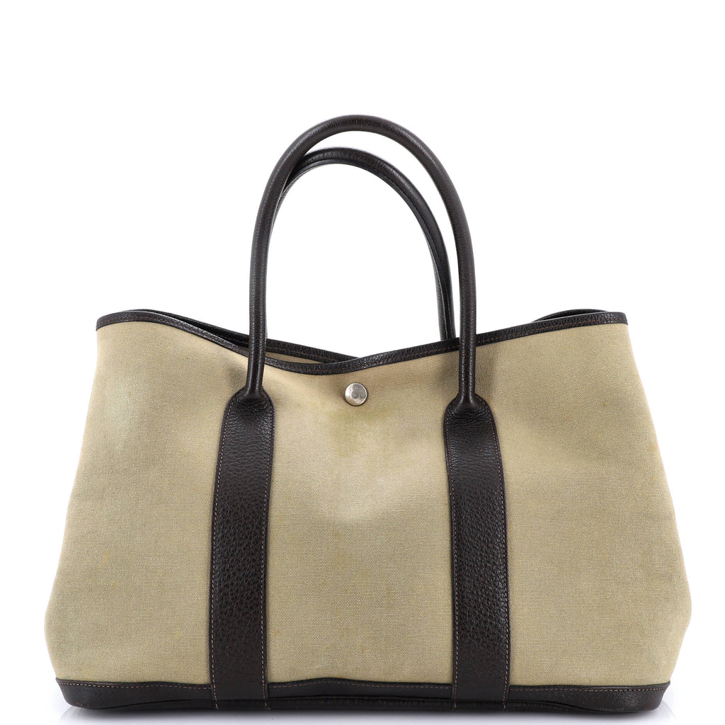 Garden Party Tote Toile and Leather 36
