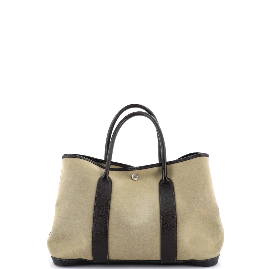 Garden Party Tote Toile and Leather 36