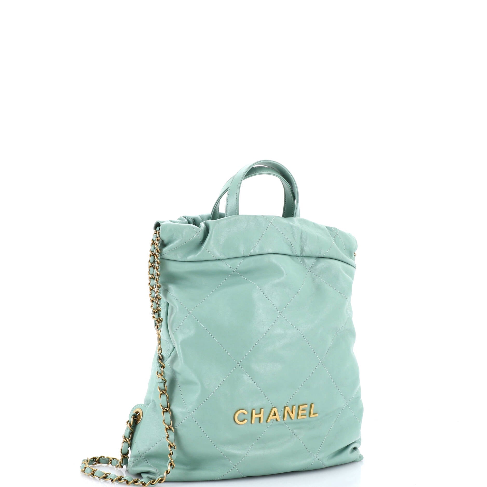 22 Chain Backpack Quilted Calfskin Medium