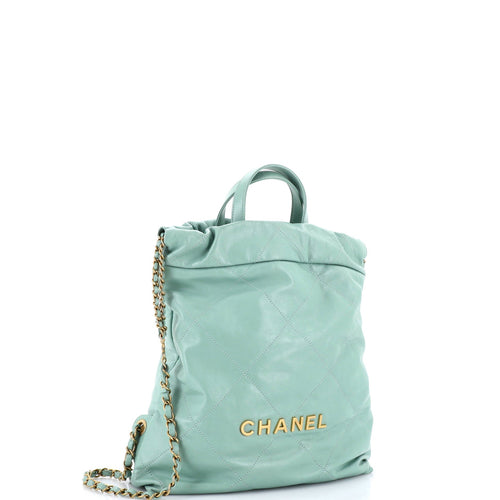 22 Chain Backpack Quilted Calfskin Medium