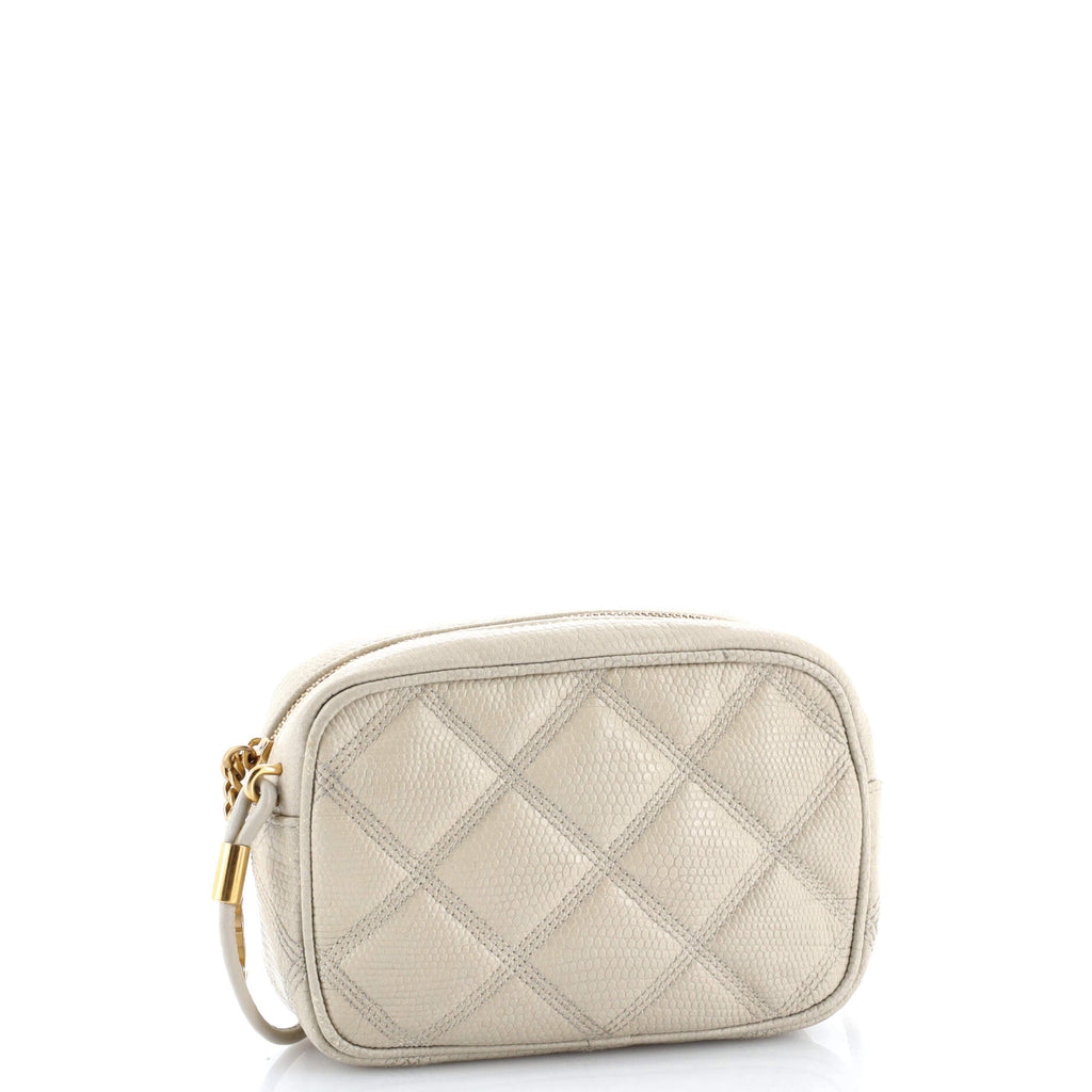 Becky Camera Bag Quilted Lizard Embossed