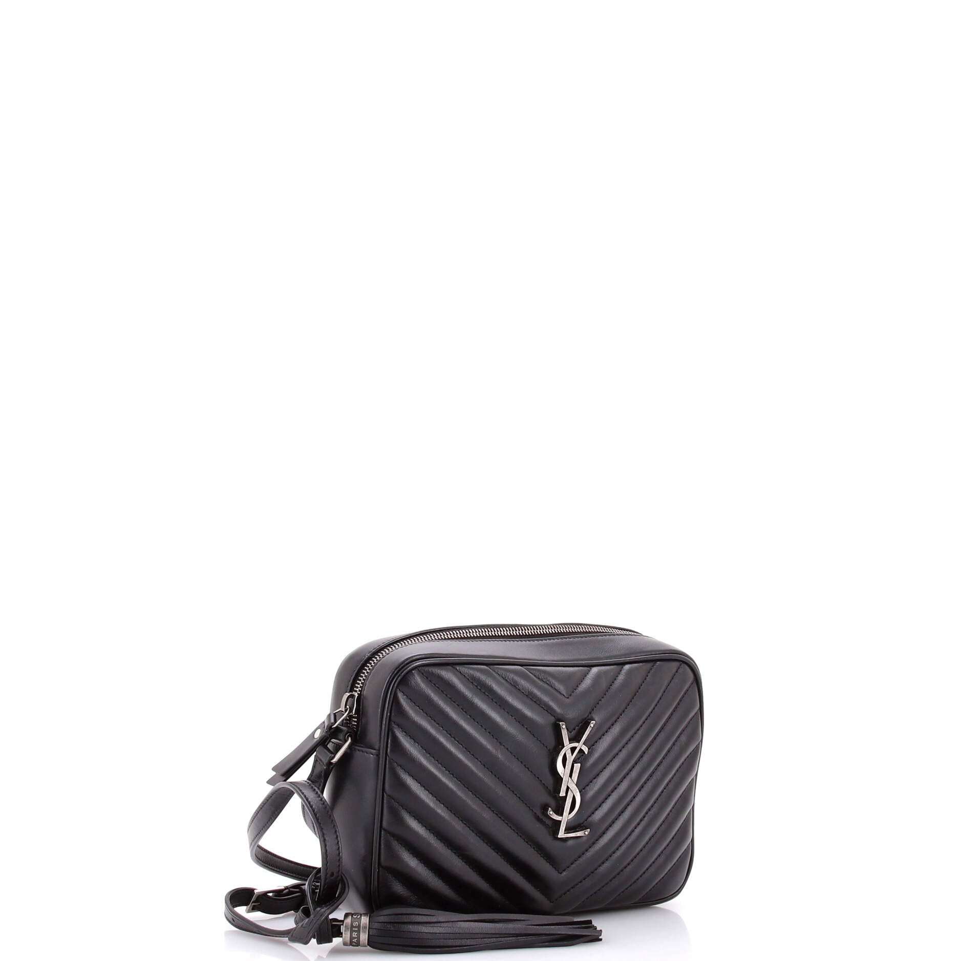Lou Camera Bag Matelasse Chevron Leather Small