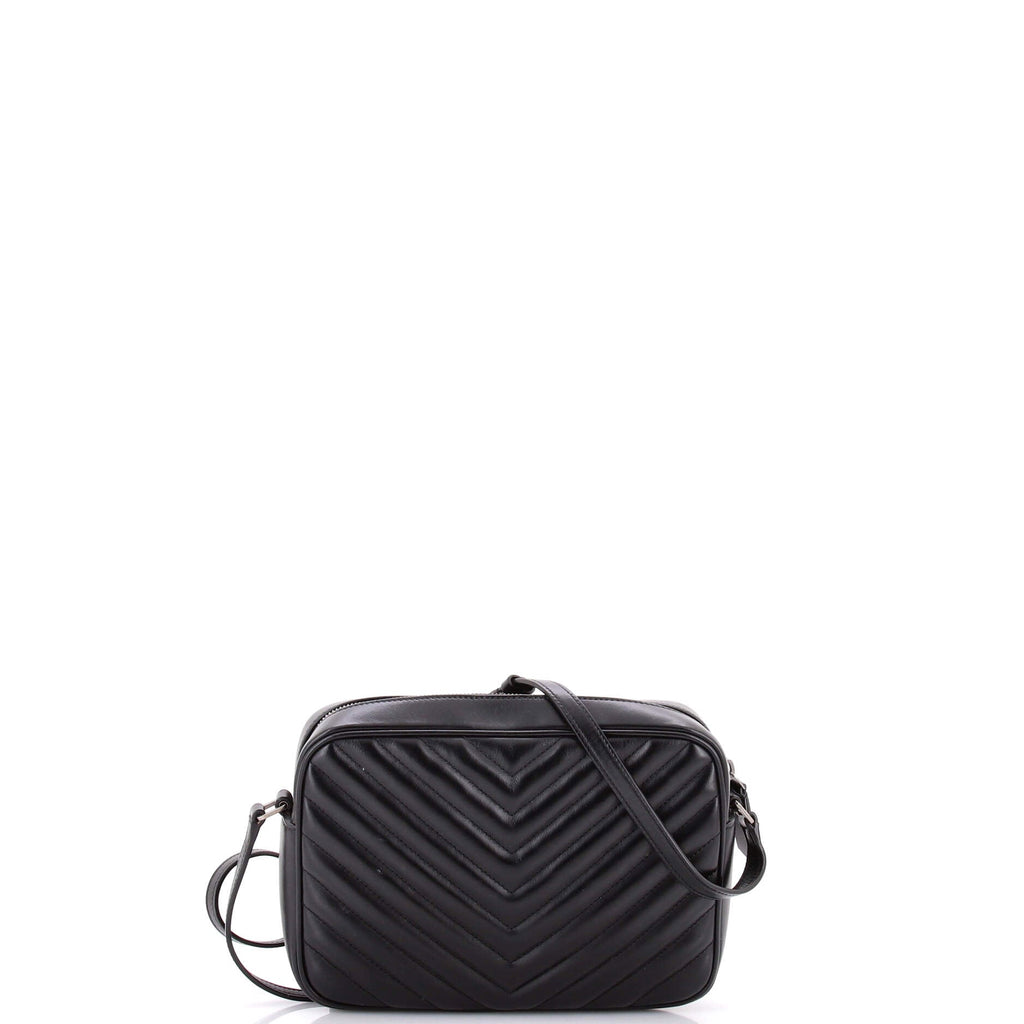 Lou Camera Bag Matelasse Chevron Leather Small