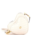 Interlocking G Heart Shoulder Bag Diagonal Quilted Leather Mini