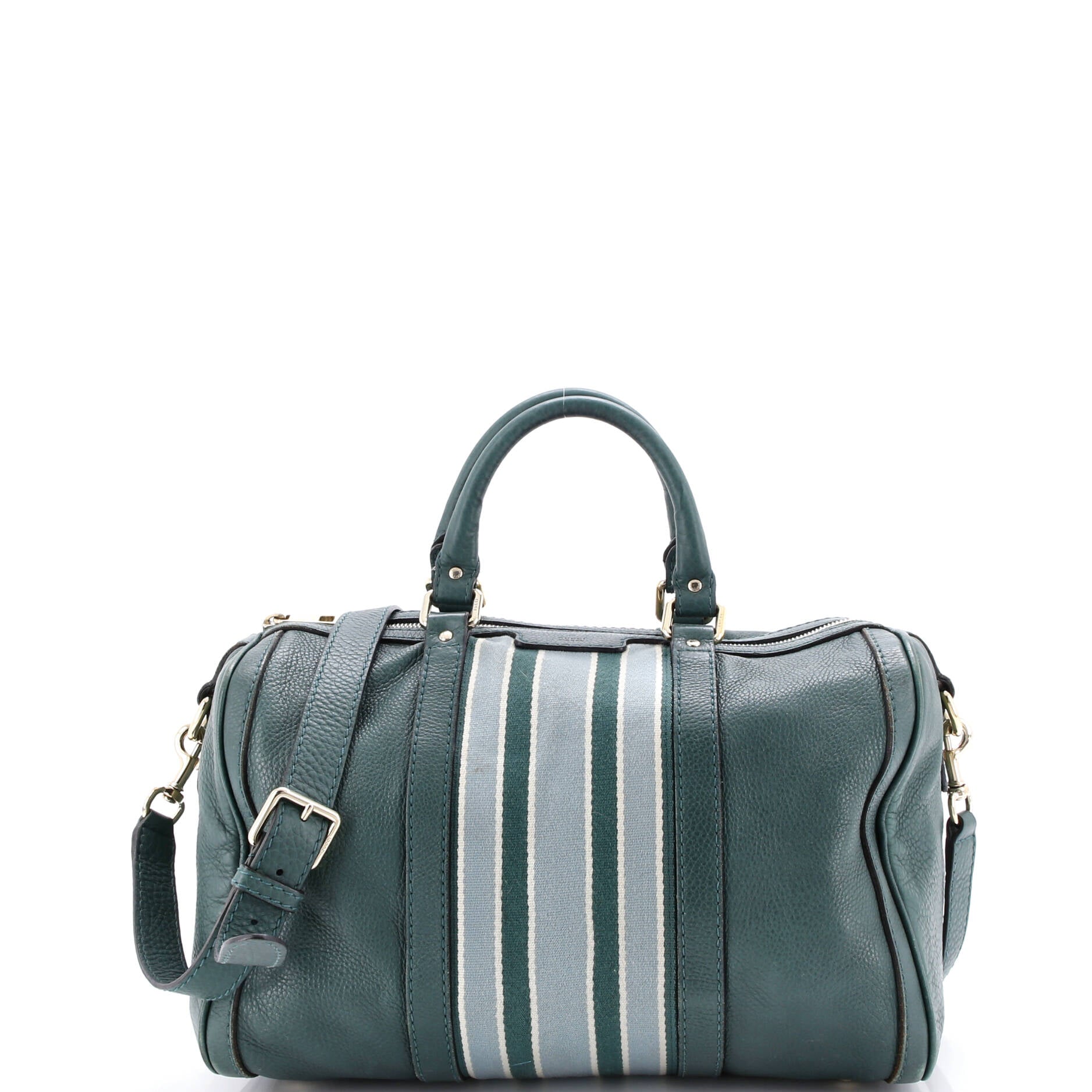 Vintage Web Boston Bag Leather Medium