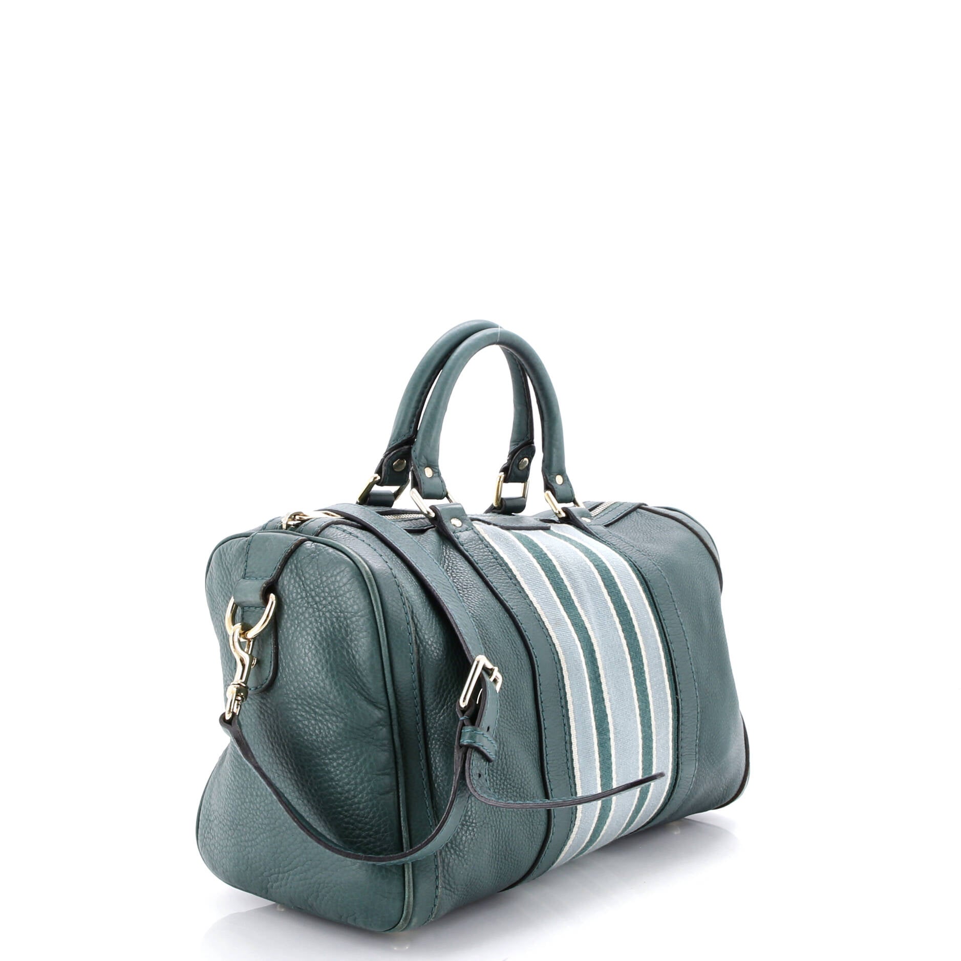 Vintage Web Boston Bag Leather Medium