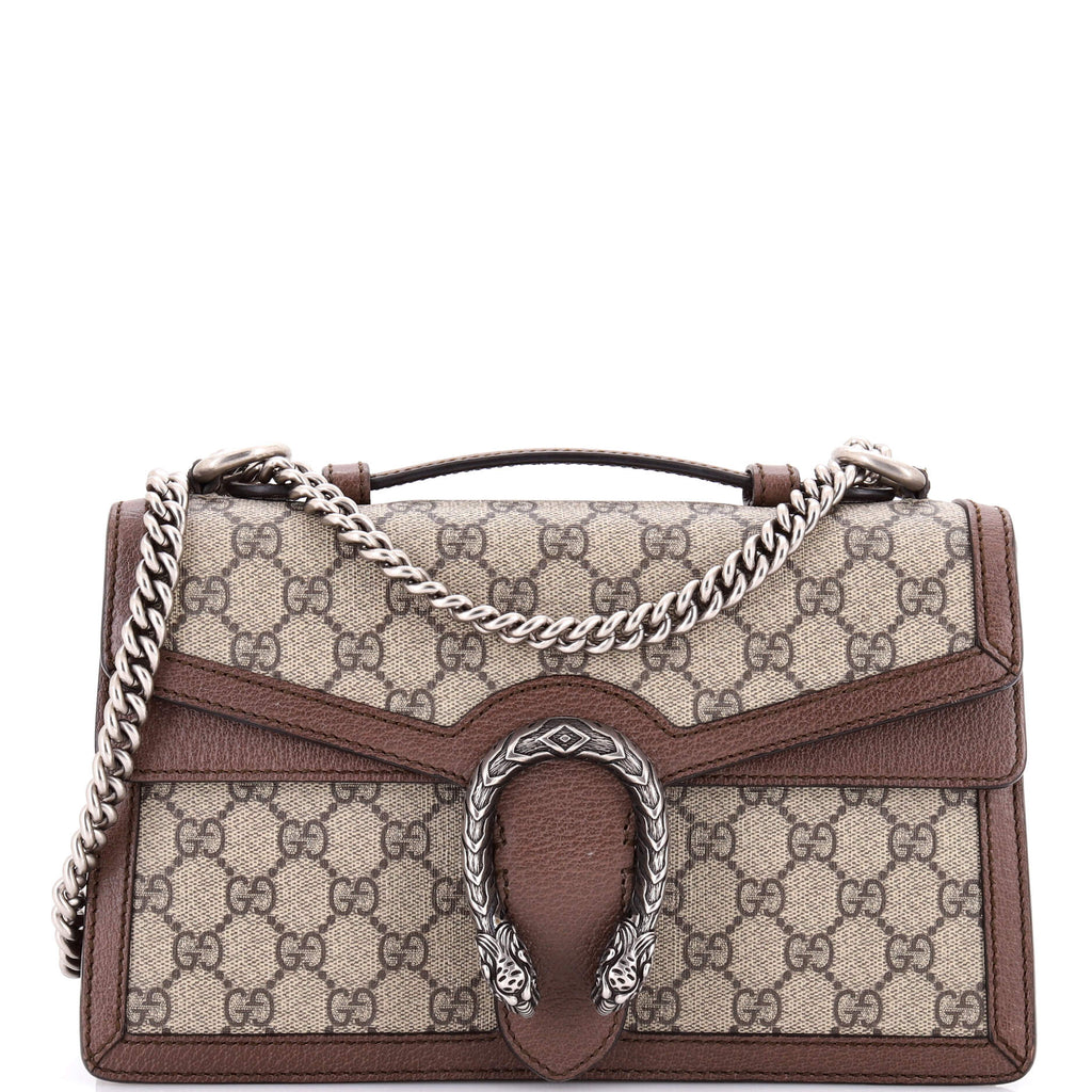 Dionysus Top Handle Chain Bag GG Coated Canvas Small