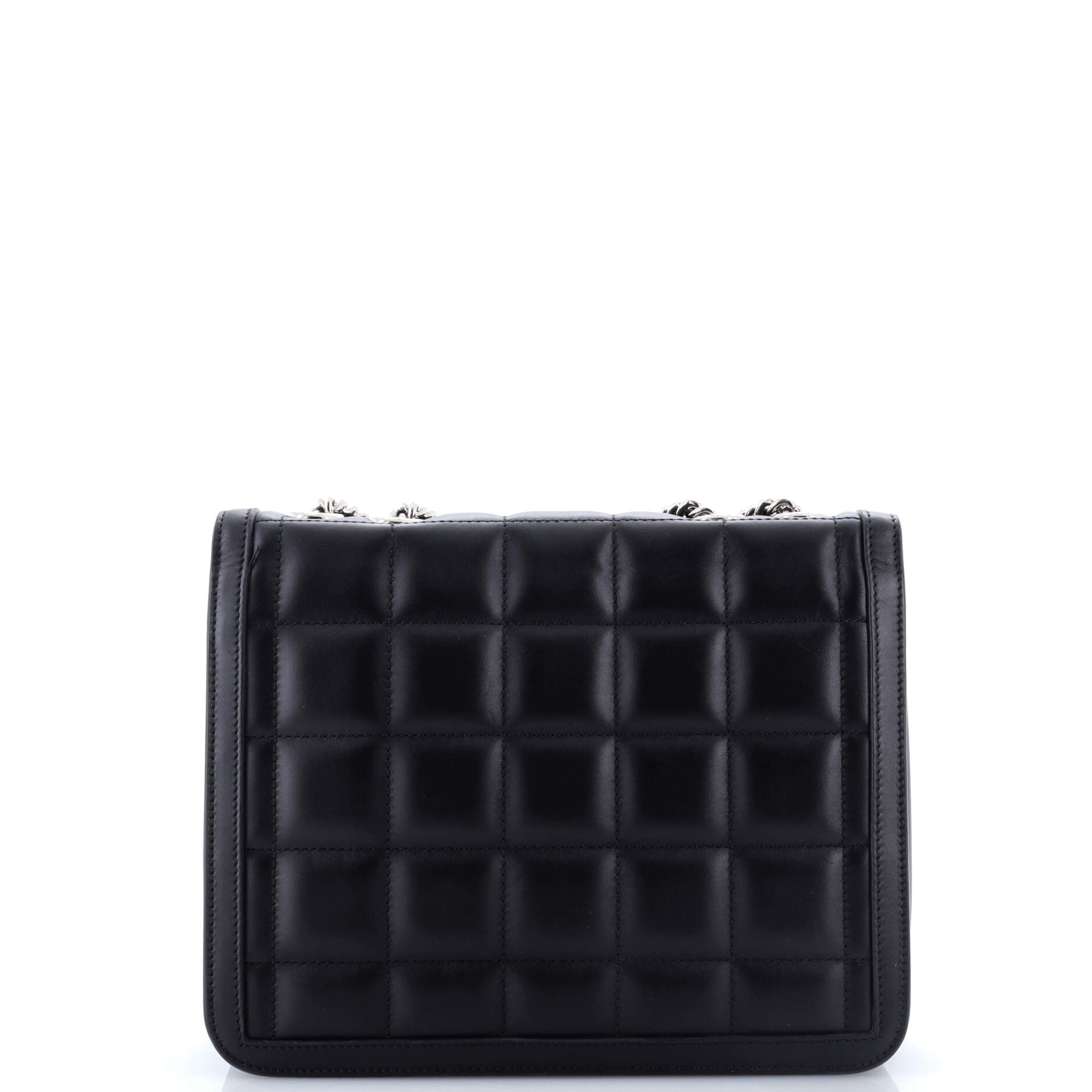 Deco Chain Flap Bag Mixed Matelasse Leather Small