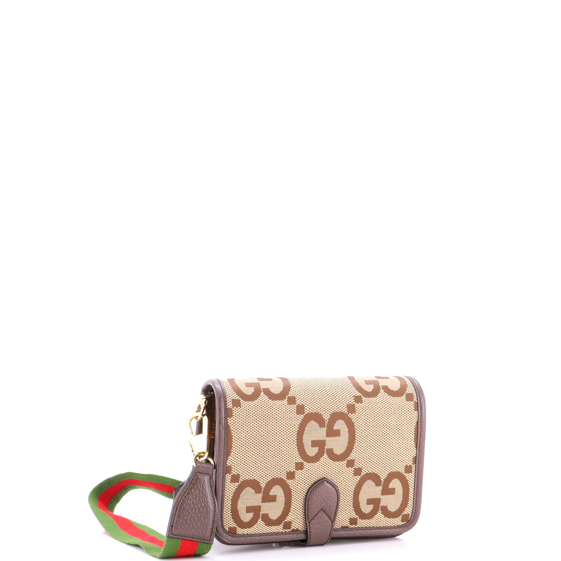 Buckle Messenger Bag Jumbo GG Canvas Small