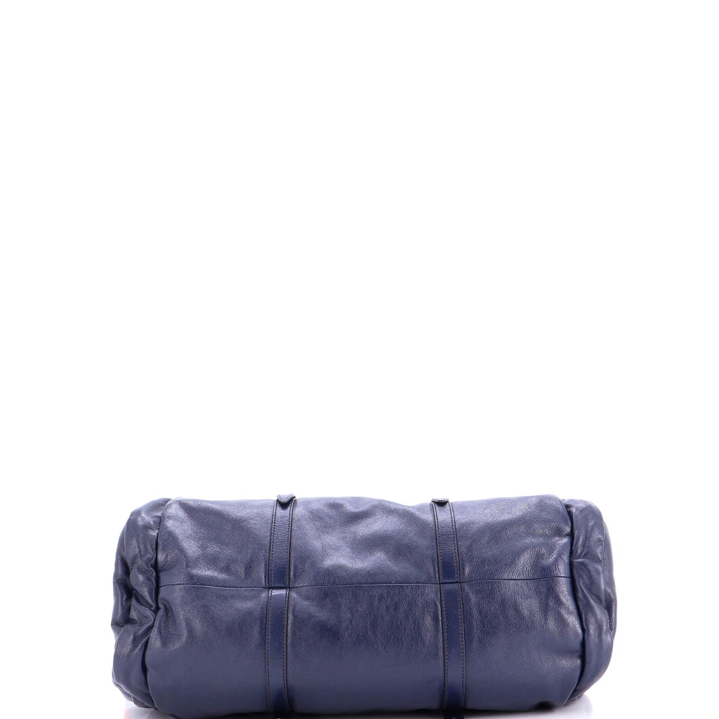 Double G Side Pocket Duffle Bag Leather