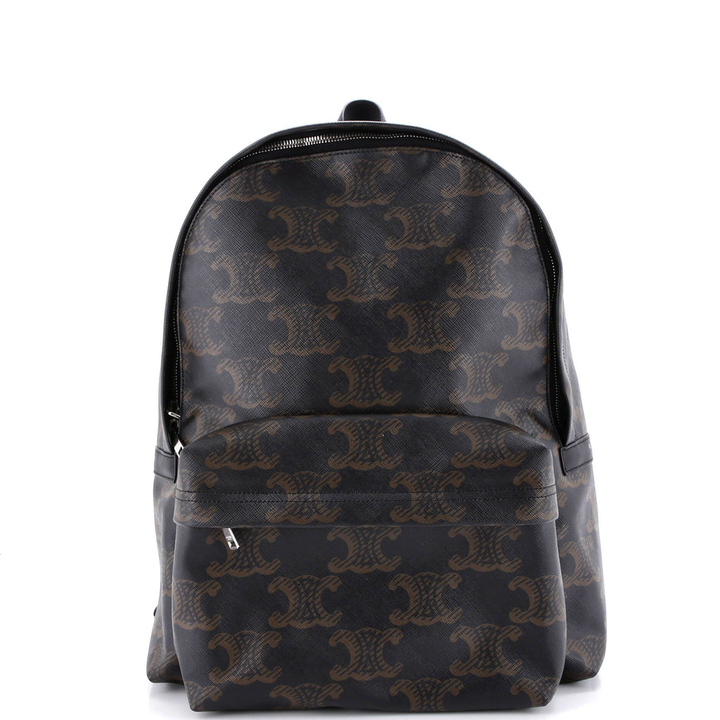 Front Pocket Backpack Triomphe XL Coated Canvas Medium