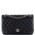 Classic Double Flap Bag Quilted Caviar Jumbo