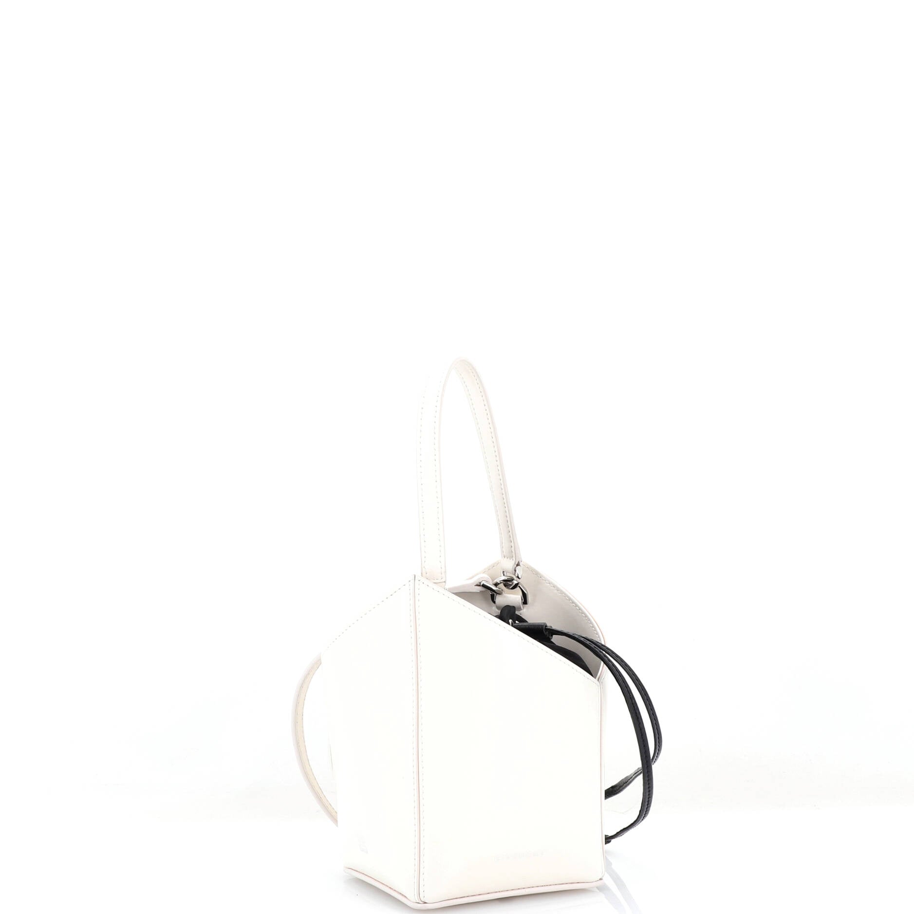 Cut Out Bucket Bag Leather Mini