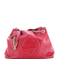 Soho Chain Strap Shoulder Bag Patent Medium