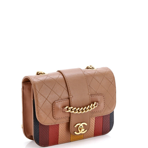 Archi Chic Flap Bag Snakeskin Small
