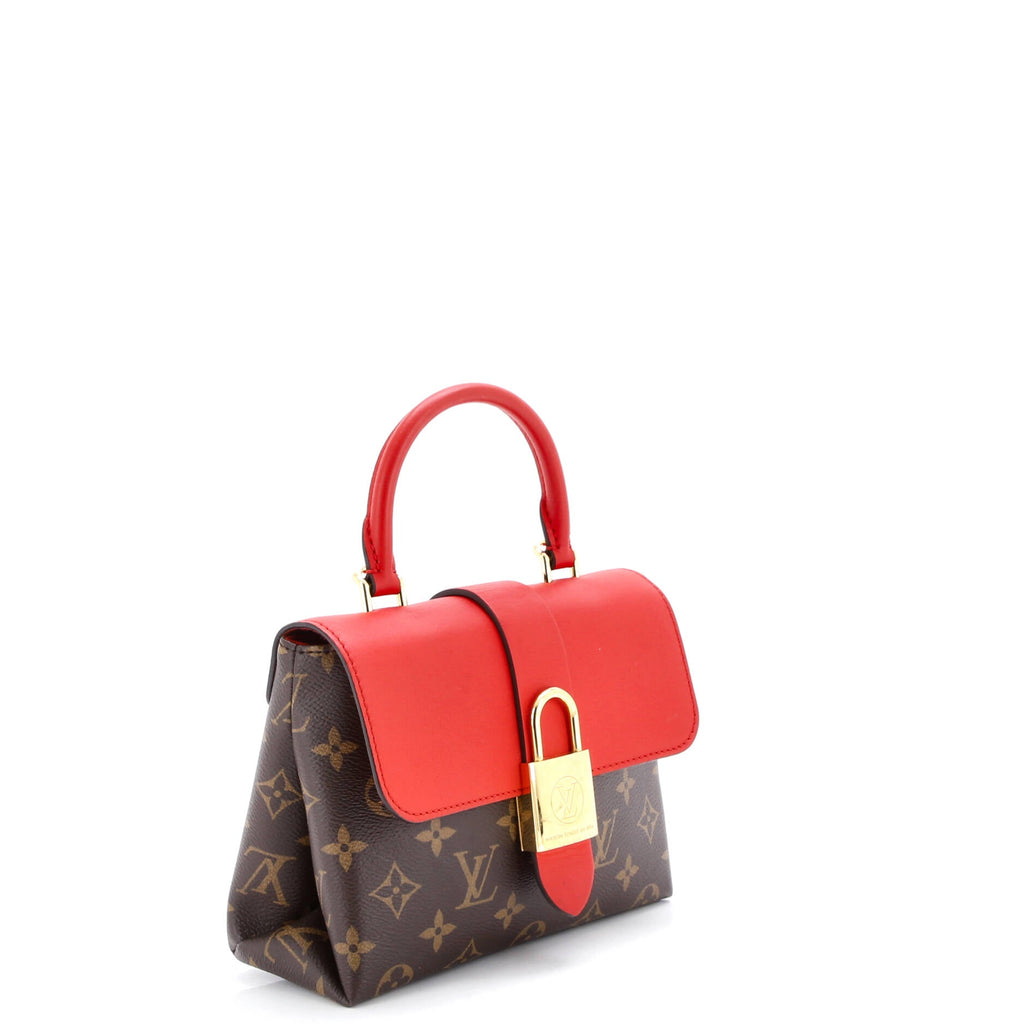 Locky Handbag Monogram Canvas with Leather BB