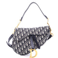 Saddle Handbag with Strap Oblique Canvas Medium