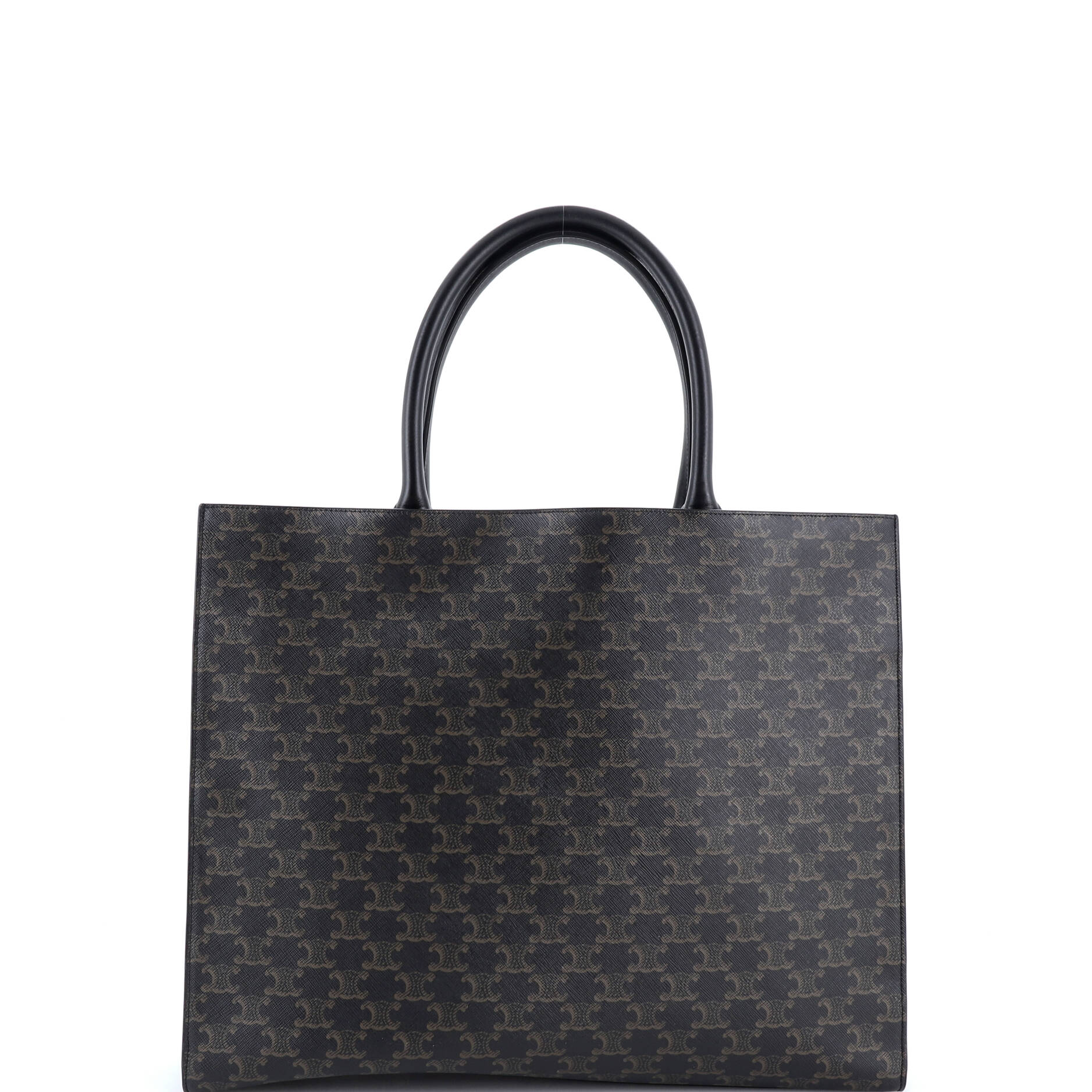 Horizontal Logo Cabas Tote Triomphe Coated Canvas