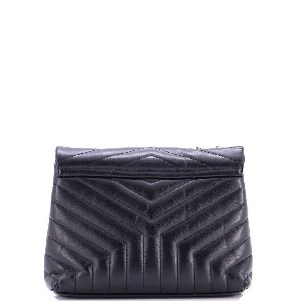 Loulou Shoulder Bag Matelasse Chevron Leather Medium