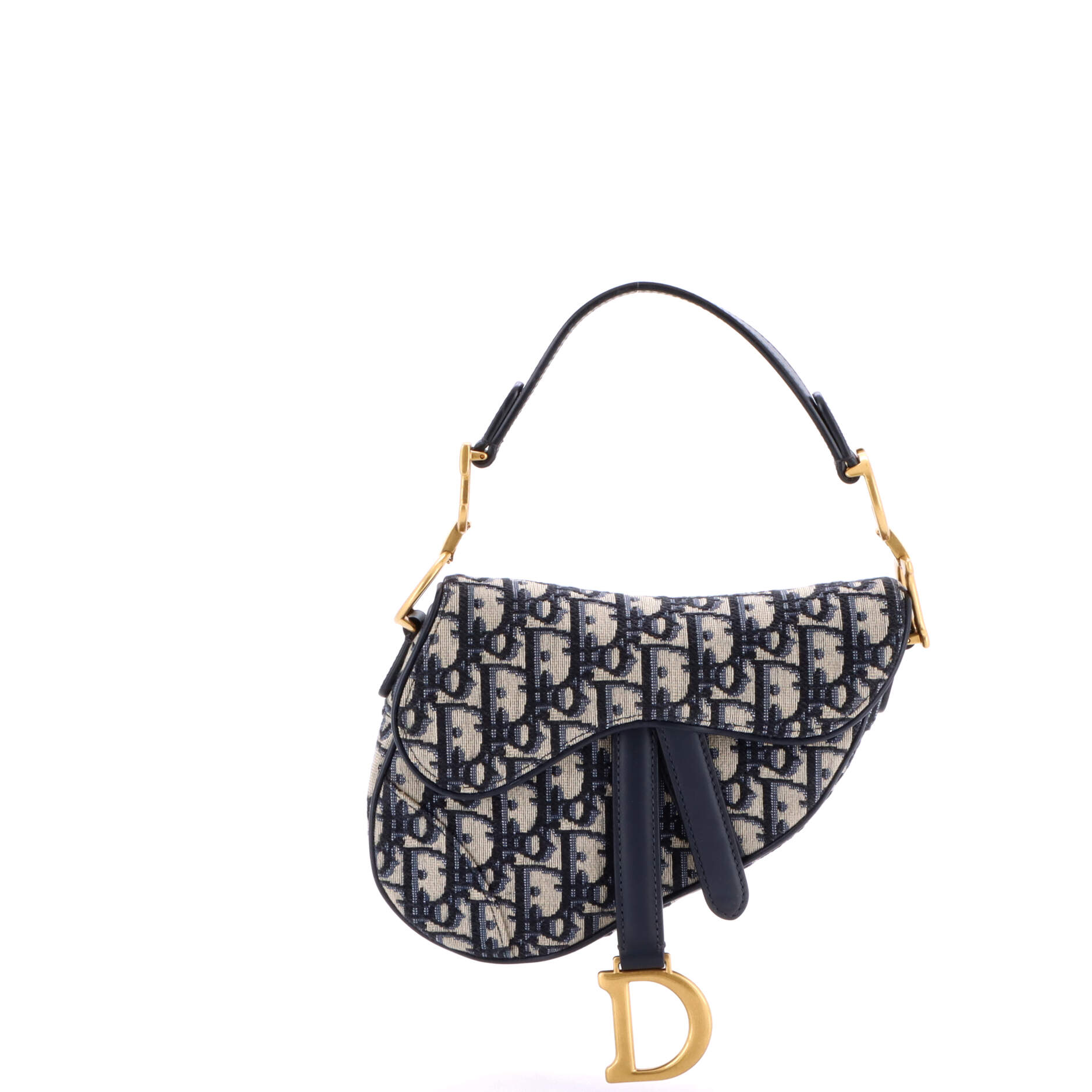 Saddle Handbag Oblique Canvas Mini