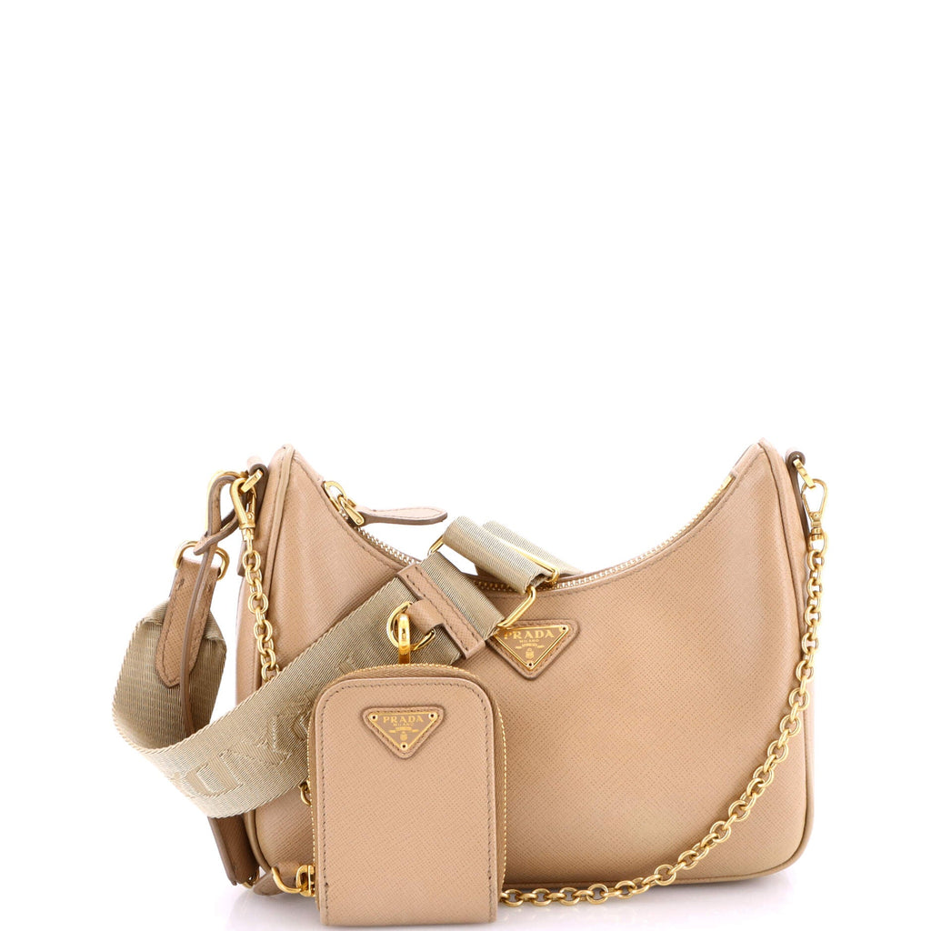 Re-Edition 2005 Shoulder Bag Saffiano Leather Small