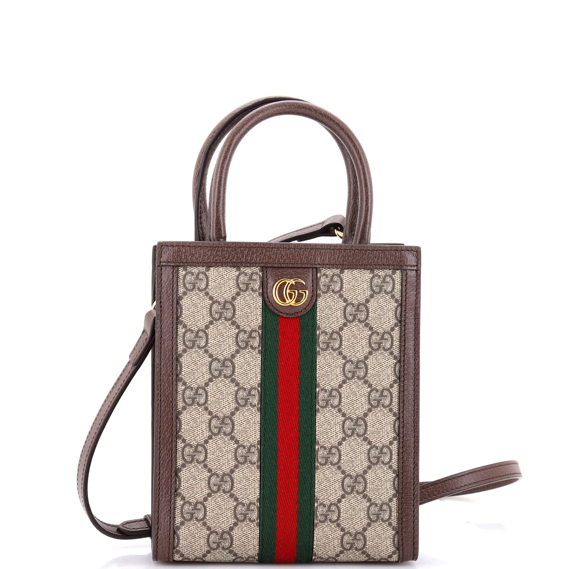 Ophidia Convertible Tote GG Coated Canvas Super Mini