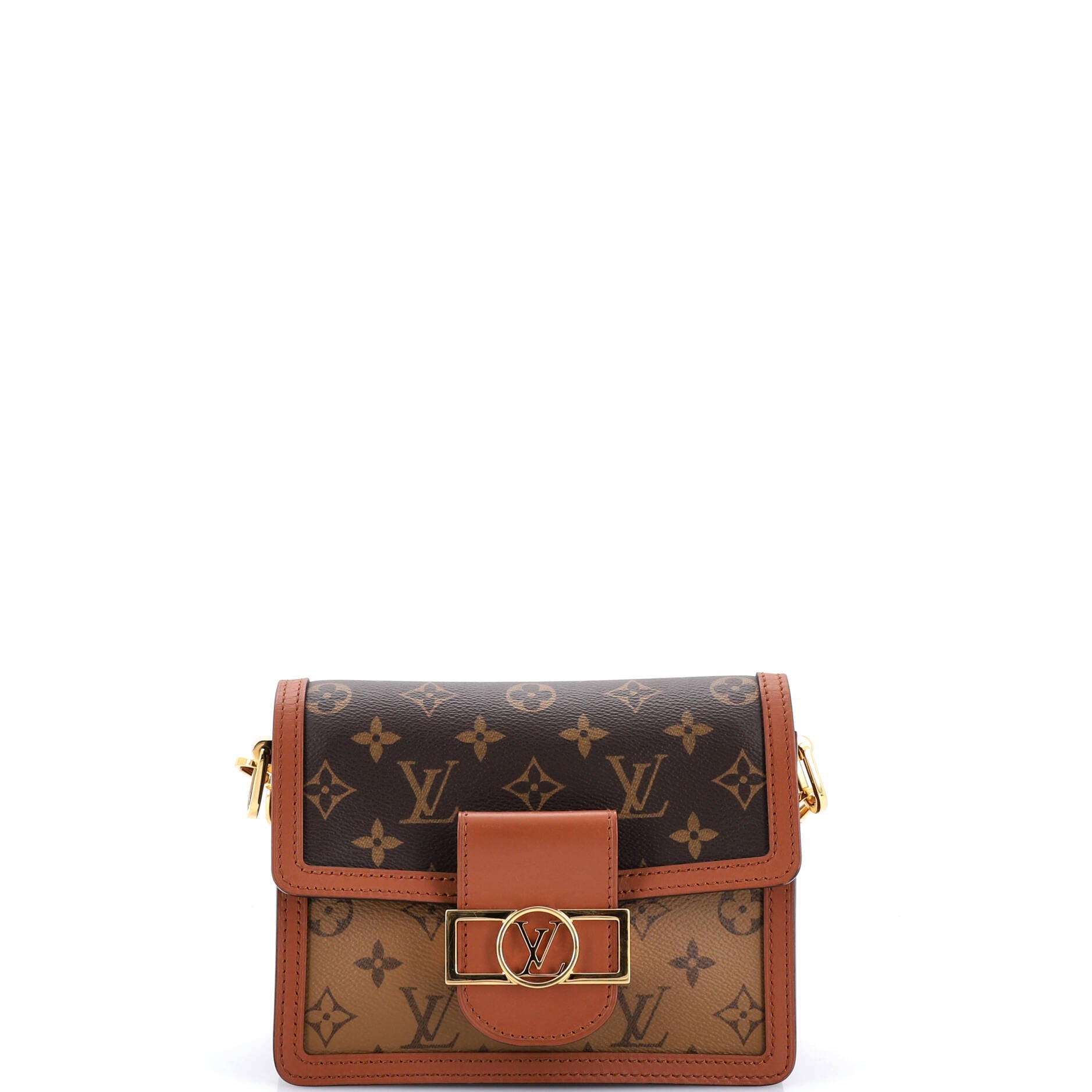 Dauphine Shoulder Bag Reverse Monogram Canvas Mini