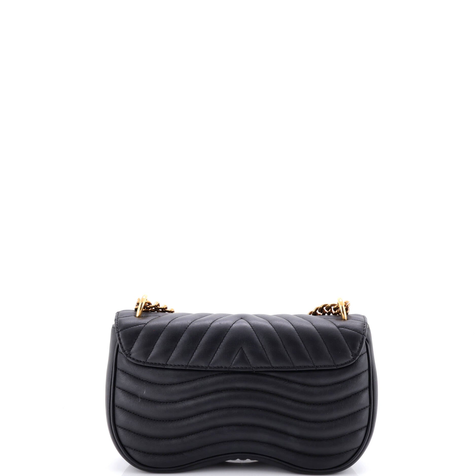 New Wave Chain Bag Quilted Leather MM