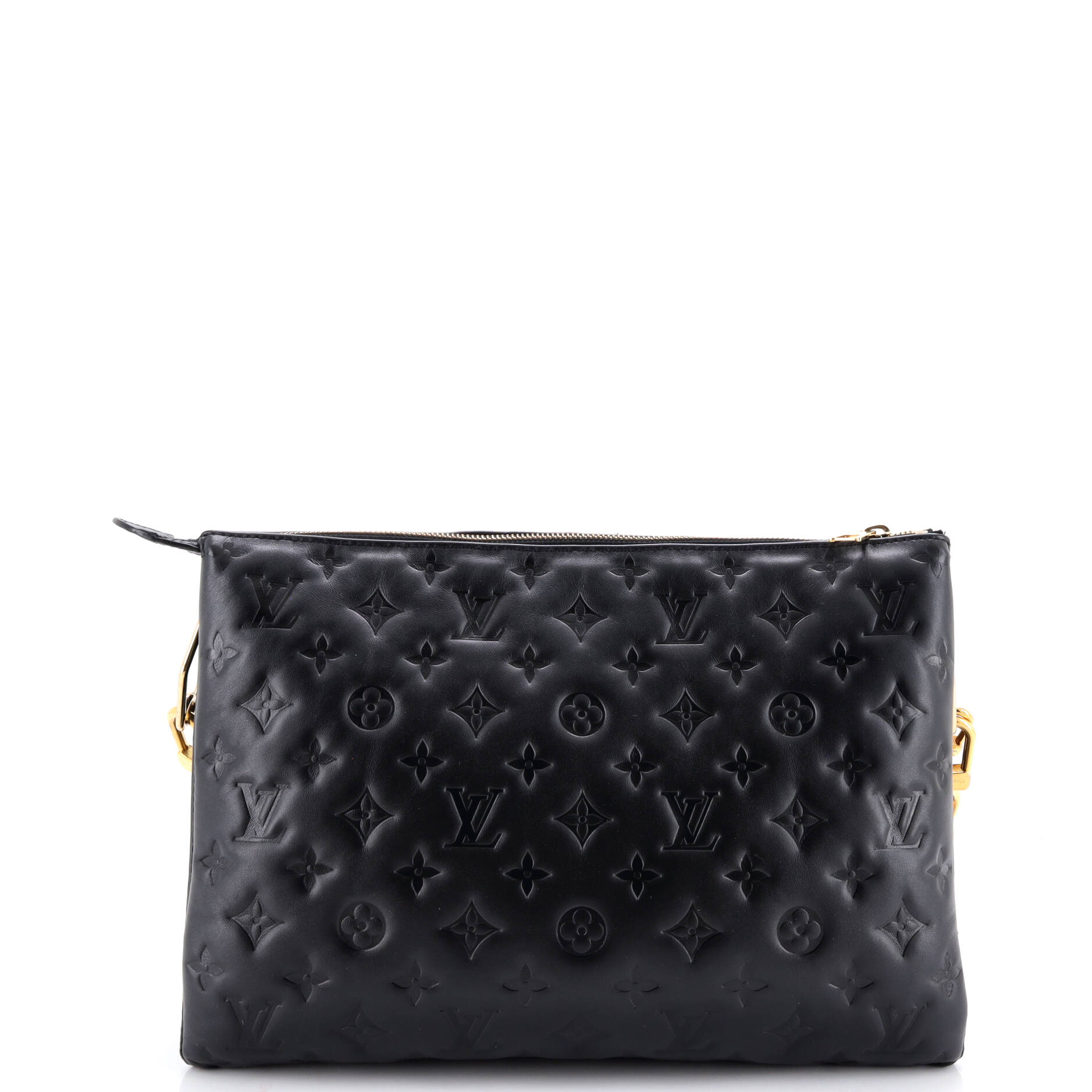 Coussin Bag Monogram Embossed Lambskin MM
