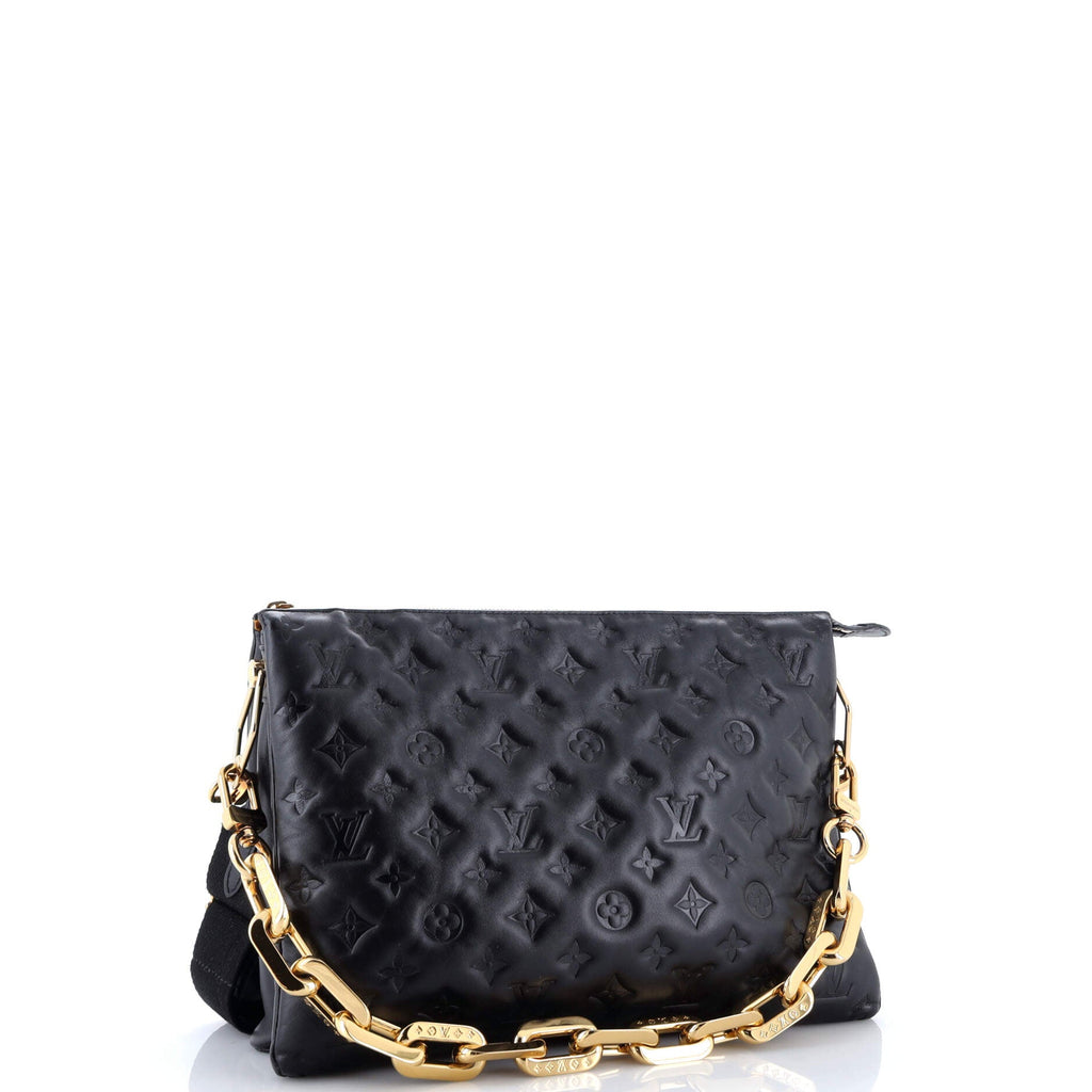 Coussin Bag Monogram Embossed Lambskin MM