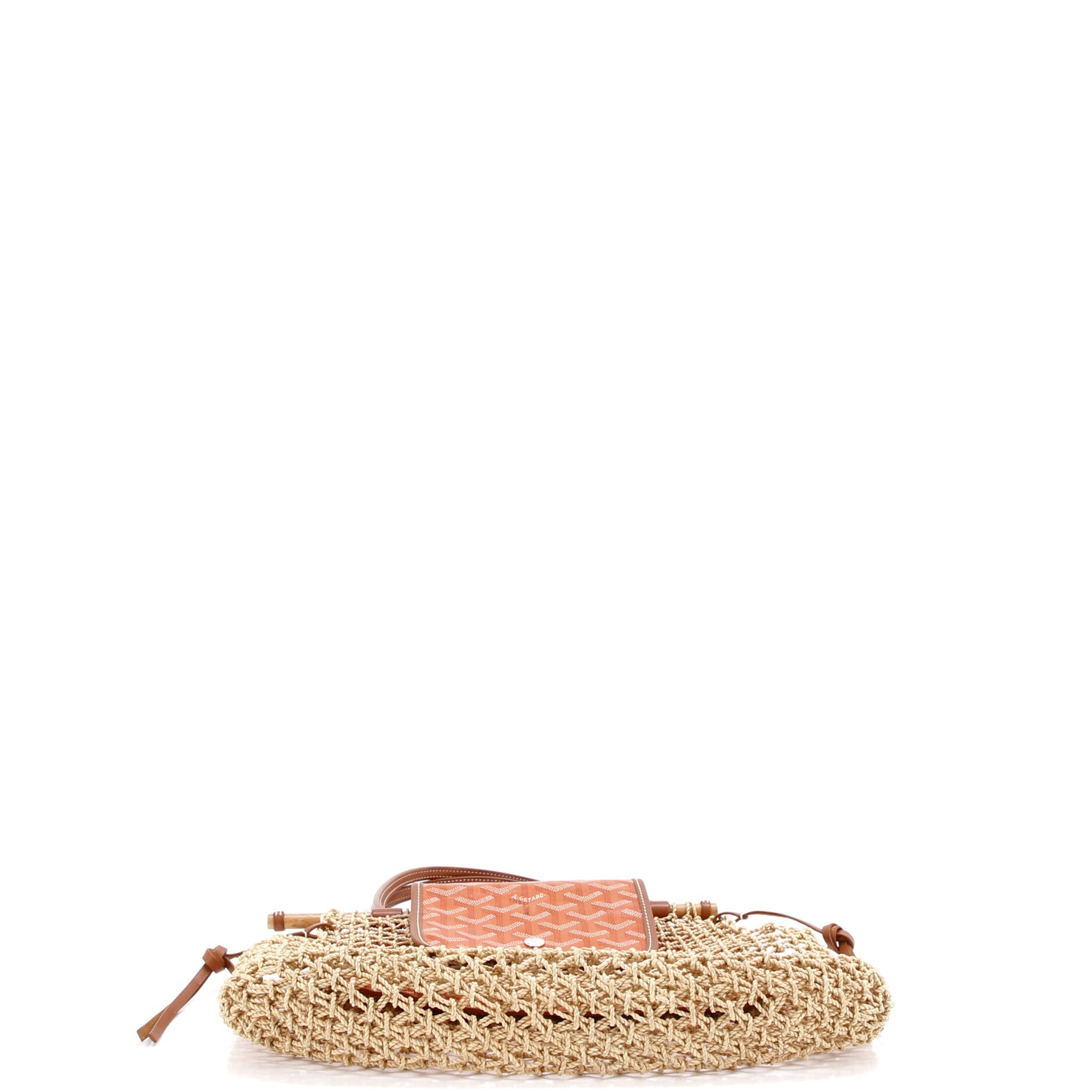 Aligre Bag Raffia Net with Coated Canvas