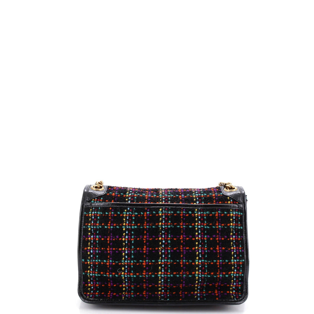 Niki Chain Flap Bag Matelasse Chevron Tweed Medium