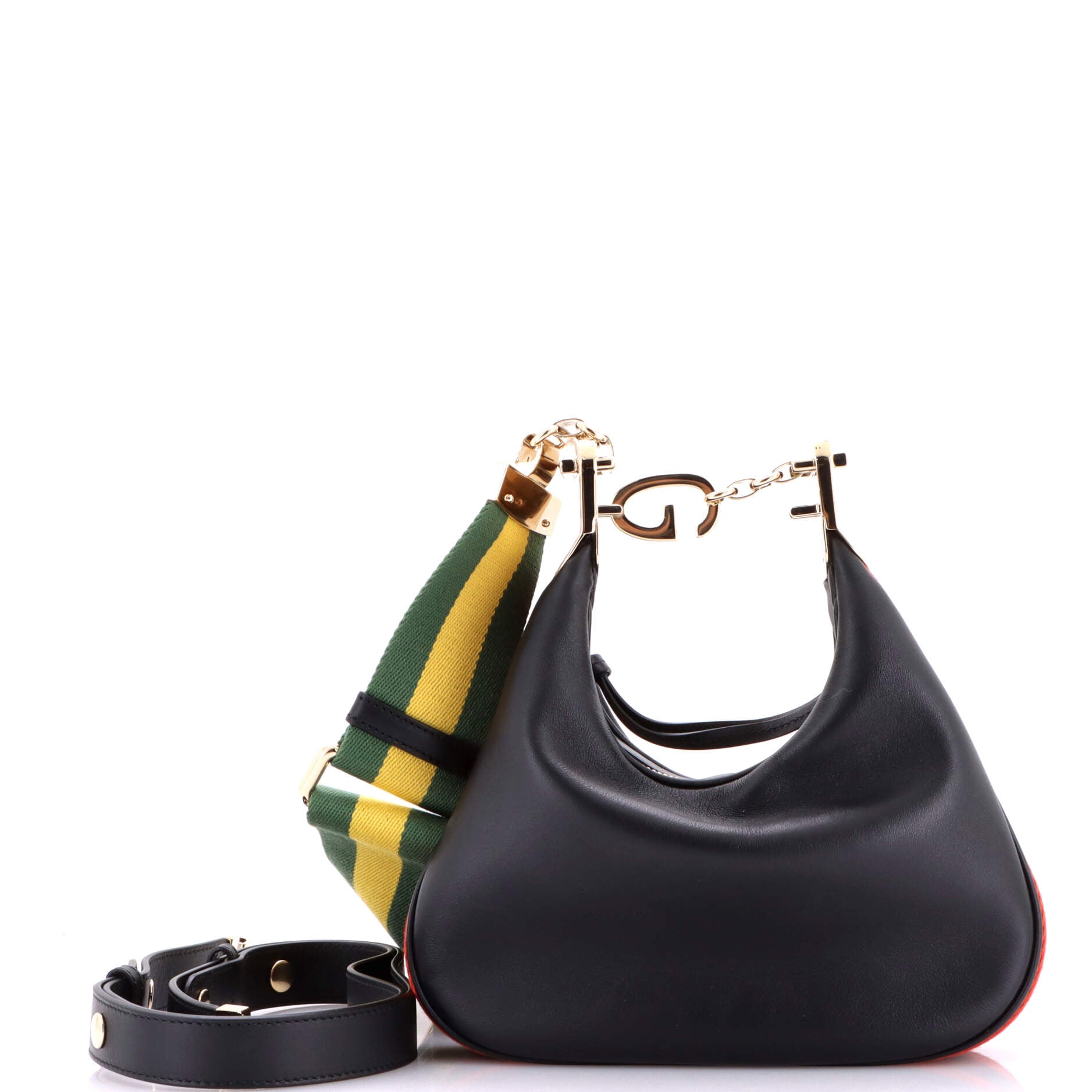 Attache Shoulder Bag Leather Small