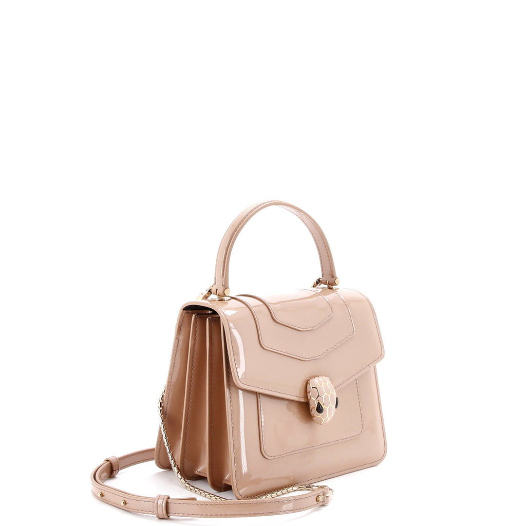 Serpenti Top Handle Bag Patent Small