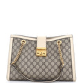 Padlock Chain Tote GG Coated Canvas with Leather Medium