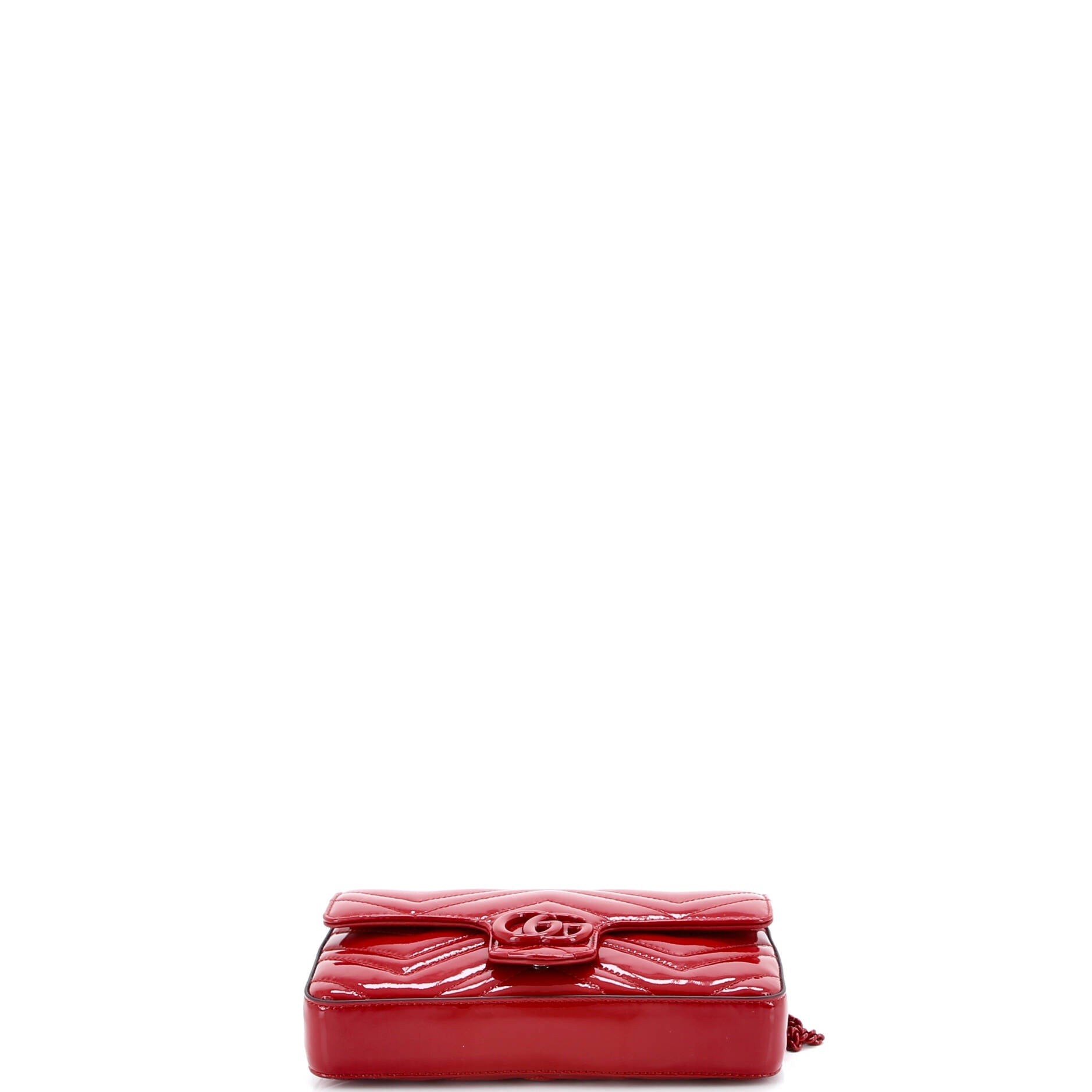 GG Marmont Flap Bag Matelasse Patent Mini