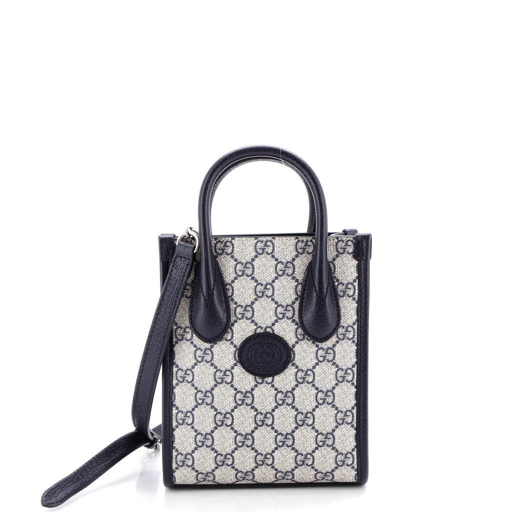Interlocking G Patch Tote GG Coated Canvas Mini