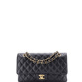 Classic Double Flap Bag Quilted Caviar Medium