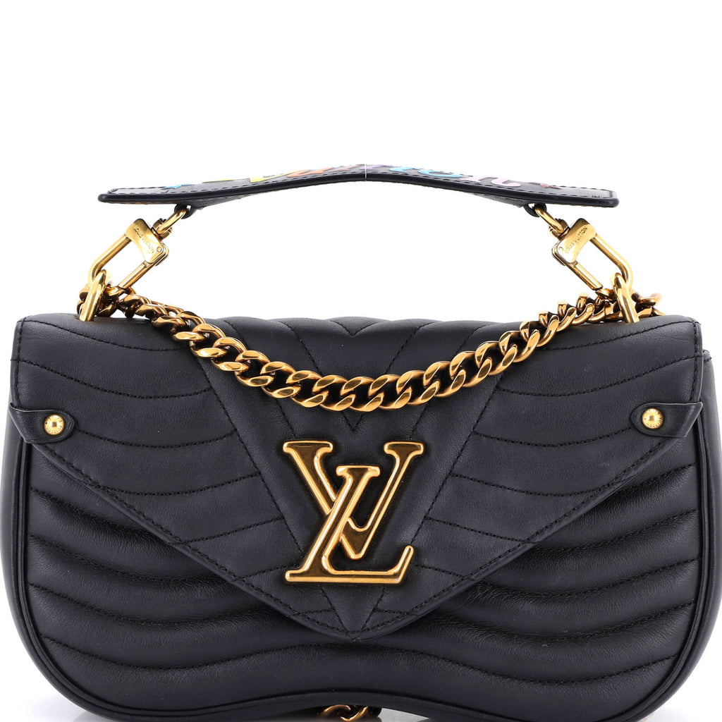 New Wave Chain Bag Quilted Leather MM